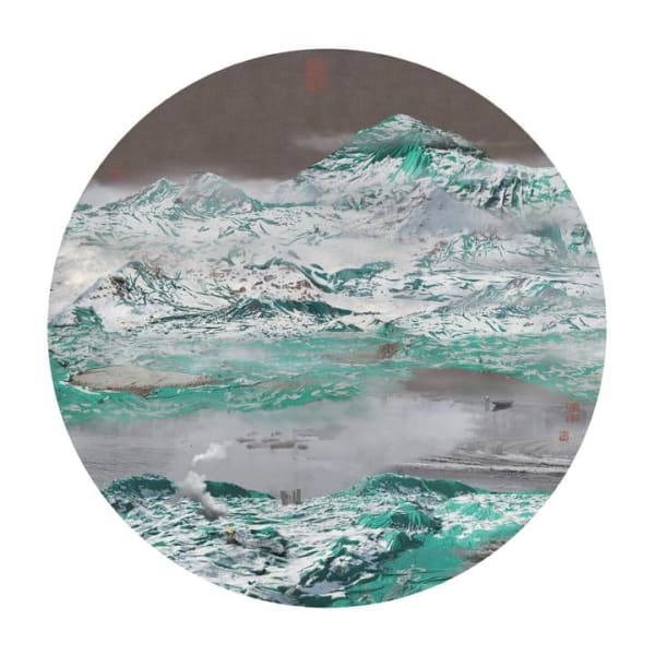 Yao Lu, Yao Lu's New Landscape Part 1-YL04 River Village Covered with Snow, 2007