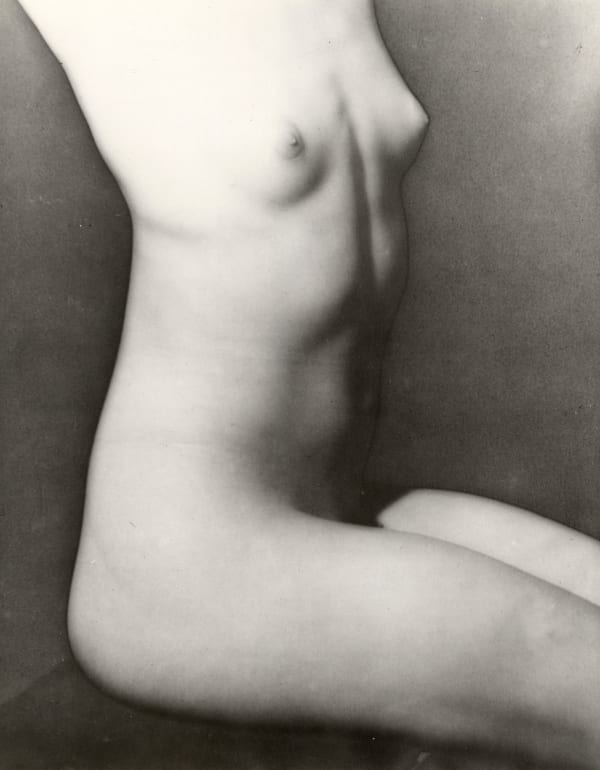 Seated Female Nude, solarization