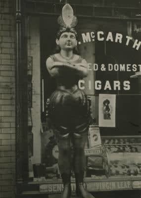 Wooden Figure Outside Tobacco Shop, New York City