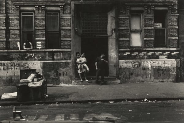 Louis Draper Family Standing Outside of Building, New York, c. 1965 Gelatin silver print, printed c. 1965 8 x 10 in (20.3 x 25.4 cm)