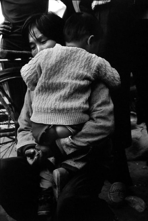 Mother and Baby at Market