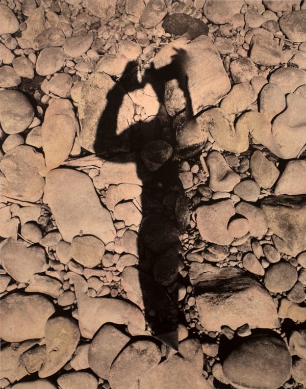 Brea Souders Untitled #10 (from Vistas), 2019 Unique archival pigment print with watercolor 12 1/2 x 10 in (31.8 x 25.4 cm)