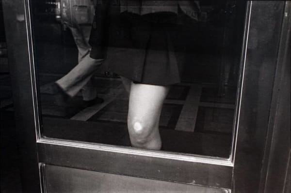 Mark Cohen, Knee Against Glass, May, 1976