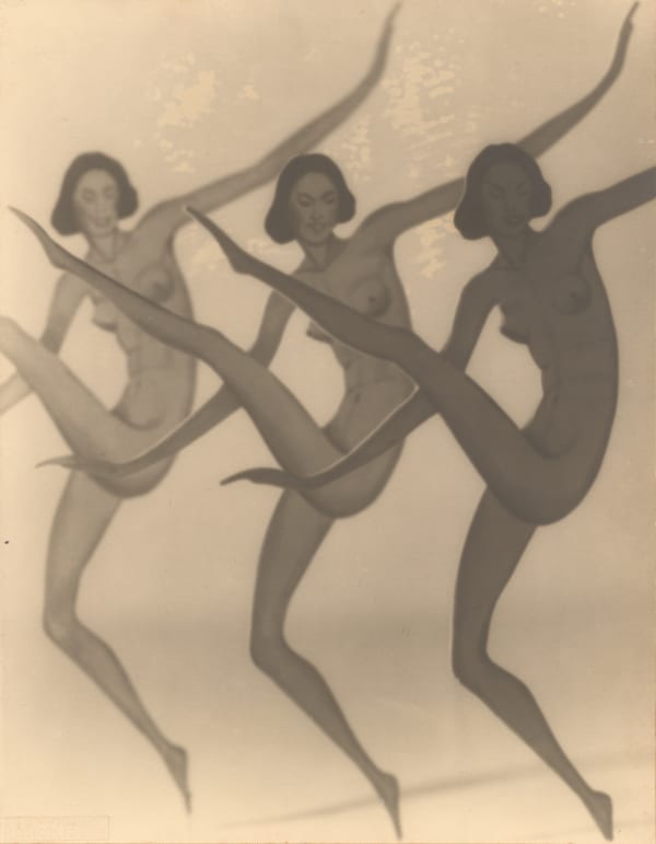 Cut-outs of dancing nude figures