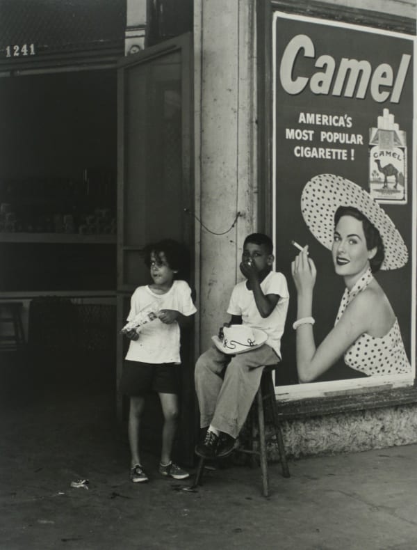 Two Kids with Cigarette Ad