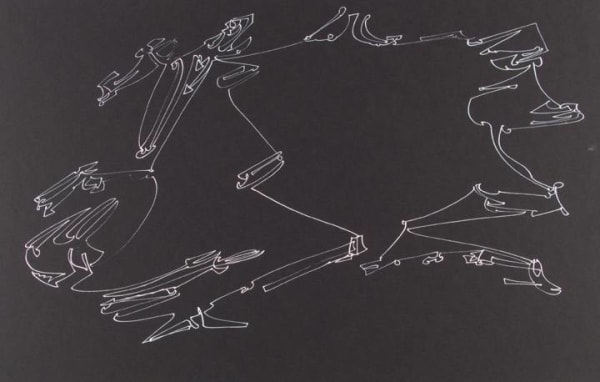 Frederick Sommer Untitled, n.d. Glue color drawing on paper 12 x 18 1/2 in (30.48 x 46.99 cm)