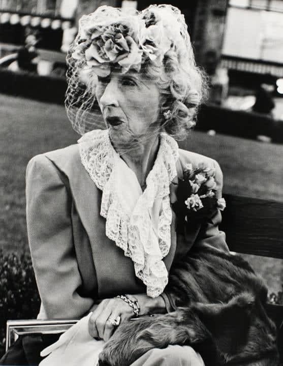 Lisette Model, Woman with a Veil, San Francisco, 1949, printed after 1955