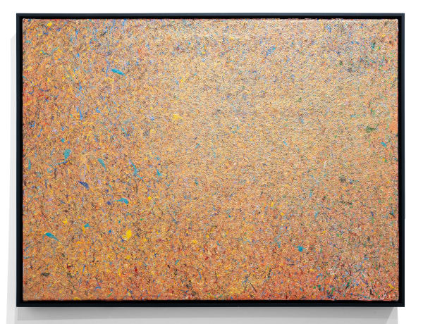 Adger Cowans Glow Flake, 1997 Acrylic and gold powder on canvas Canvas: 25 3/4 x 34 1/4 in (65.4 x 87 cm) Frame: 26 3/4 x 35 1/4 in (68 x 89.5 cm)