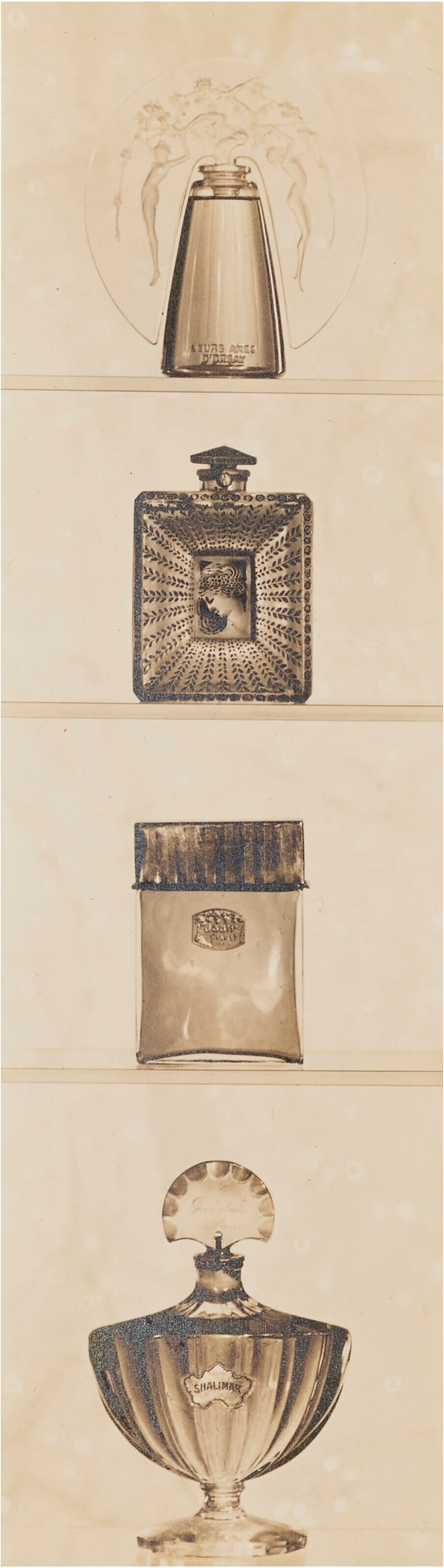 Four Perfume Bottles, Advertising