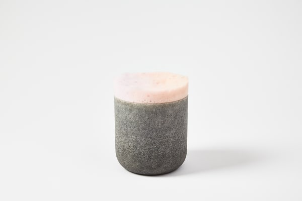 Joshua Kerley, Composite Lidded Jar (large) - Grey and Pink, 2020
