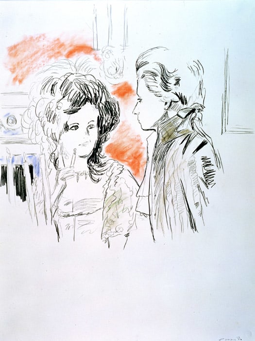 Karen Kilimnik, The Fop in the Dining Room, 2004