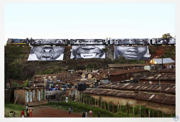 JR, In Kiberia Slum, 2012