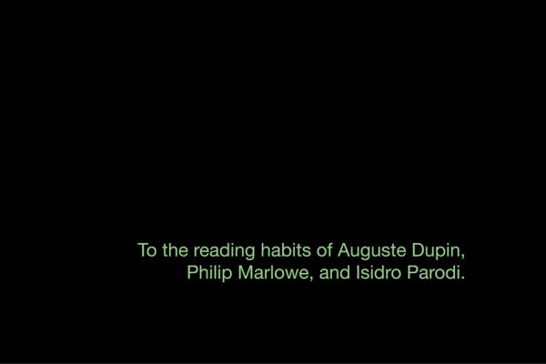 Alejandro Cesarco, The Streets Were Dark With Something More Than Night or The Closer I Get To The End The More I Rewrite The Beginning, 2011, 2011