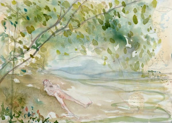 Sanya Kantarovsky, Pastoral Study, 2025