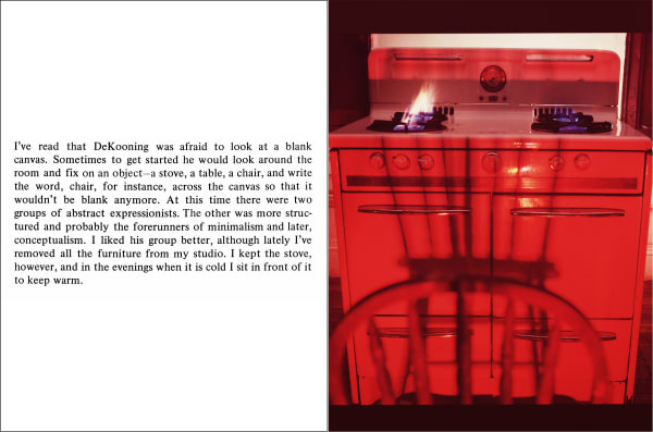 Bill Beckley, De Kooning's Stove, 1974