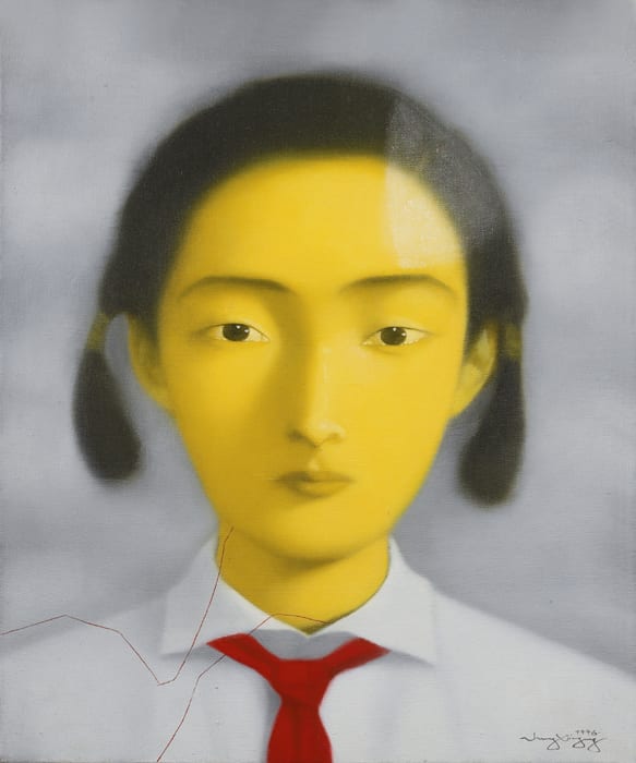 Zhang Xiaogang, Big Family Series - Girl, 1996