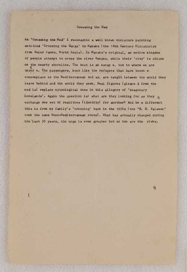 Desmond Lazaro, Crossing the Med, 2015-2016