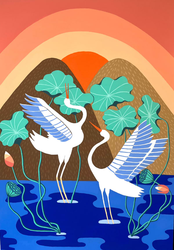 Leyla Pekmen, Sunset Lotuses, 2024