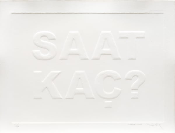 Cengiz Çekil, Saat Kaç? / What Time Is It?, 2008