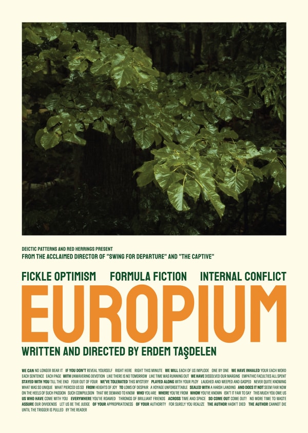 Erdem Taşdelen, Europium (Unmade Films serisinden / From the Unmade Films series), 2022