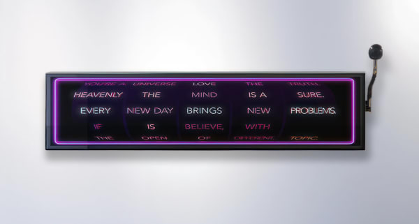 Oracle, 2024 Interactive Video Sculpture, Glass, Metal