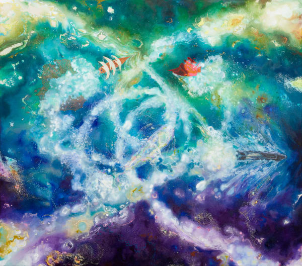 Gam, 2017 Signed on verso Oil and acrylic on canvas