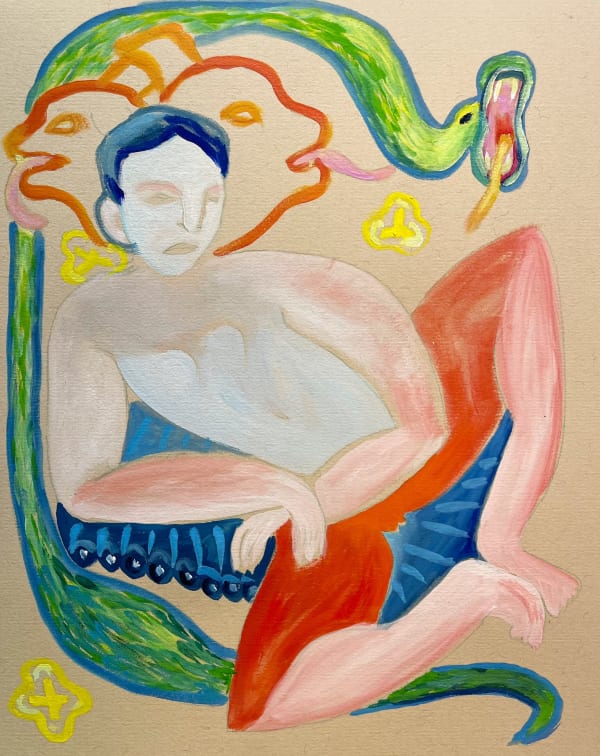 Love of Fear, 2024 Oil on archival paper