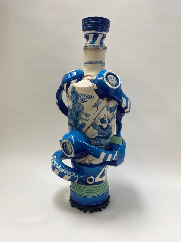 Manga Ormolu 4.0-bb, 2023 Signed on the bottom Ceramic and mixed media