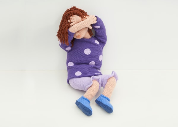 Alice, 2017 Acrylic yarn, cotton filling, wire; crochet