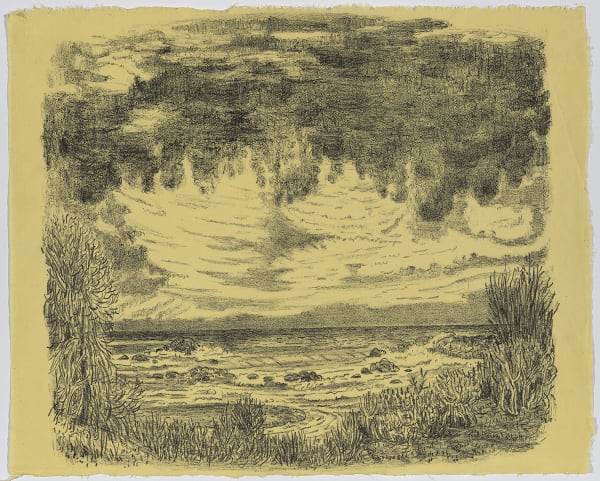 Nancy Friese Bay Sky, 2019 lithograph 12 x 15 inches edition of 15