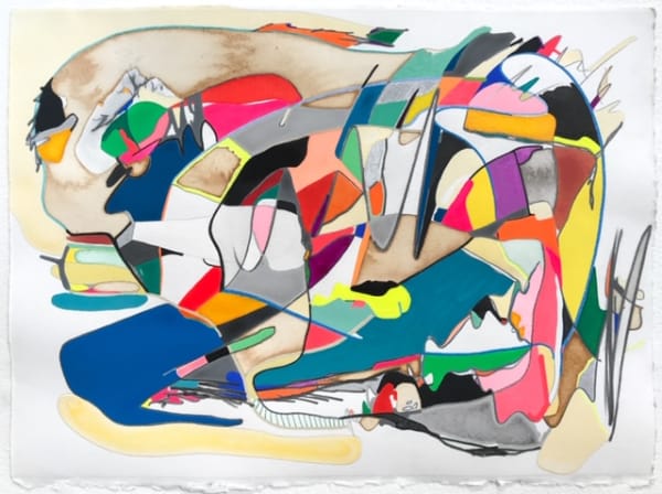 Max Van Pelt Georgie, 2017 Rives BFK paper, graphite, acrylic ink and paint, coffee, colored pencil, India ink, gouache 11.25 x 15.25 inches