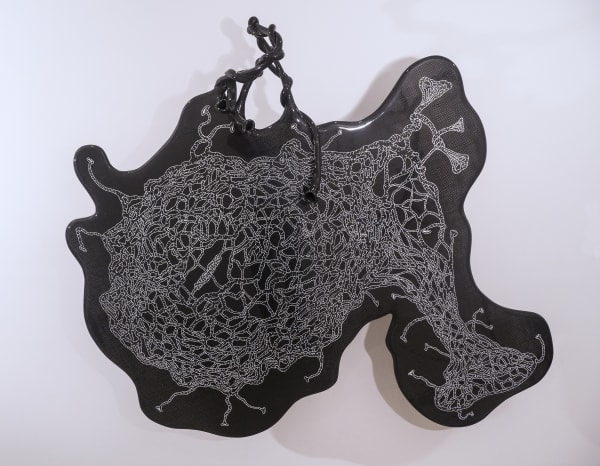 Dean Snyder BloodKnot, 2014 urethane paint over epoxy and carbon fiber composite 68.5 x 61.5 x 15 inches