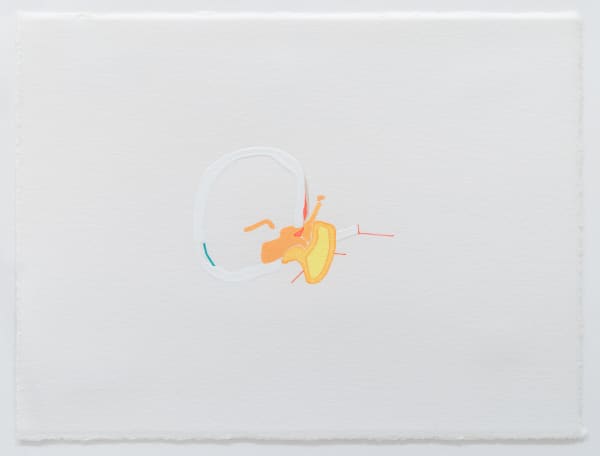 Max Van Pelt Nebulous, 2019 colored pencil, gouache, watercolor, Lenox 100 Paper, archival pen 5.75 x 7.5 inches