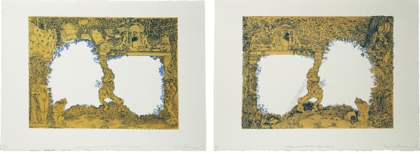 Serena Perrone, Janus Series (Does the Quill Vanish with Blood or with the Ink and Welcome Committee (of an Aging Town)), 2019