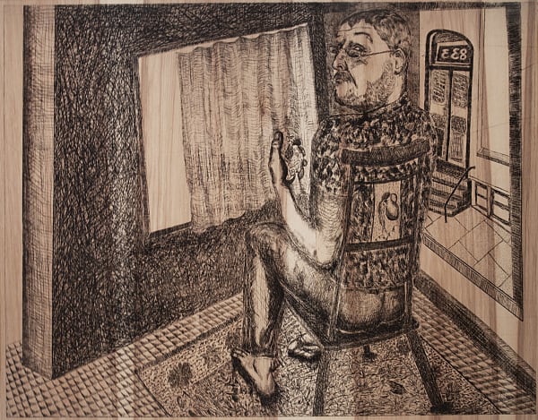 Daniel Heyman, Spring: Artist Contemplates (Inheritance), 2012