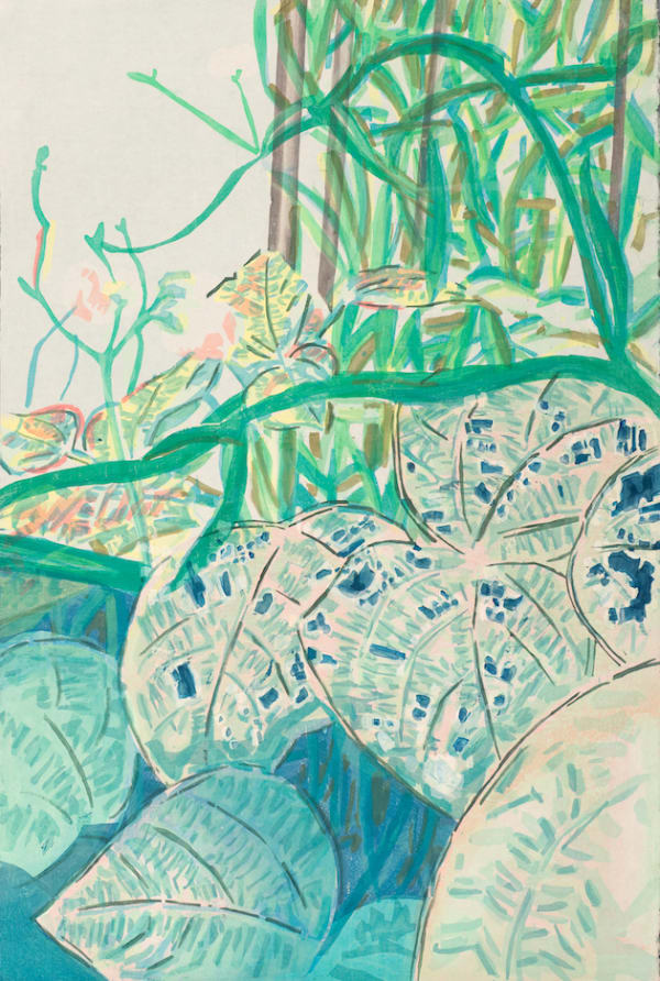 Stella Ebner, Pole Beans and Mexican Bean Beetle Damage, 2019