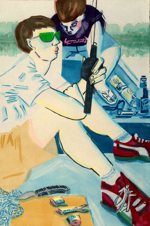 Stella Ebner, Bait, Rope and Knife (The Duck Boat), 2020