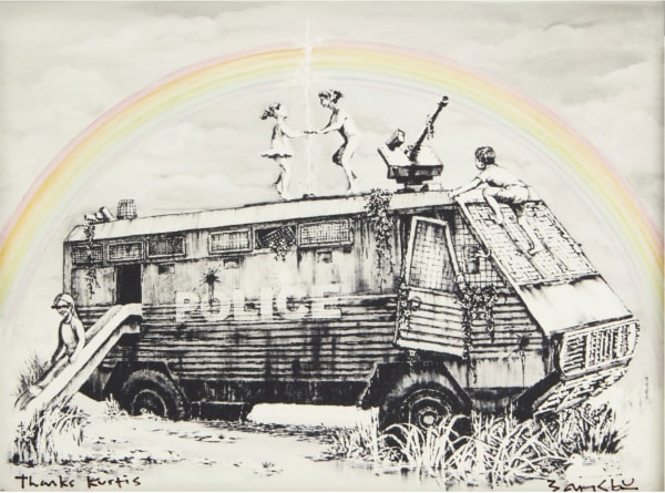 Banksy, Riot Van, 2015
