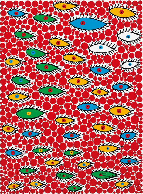 Yayoi Kusama, Eyes flying through the Sky, 2006