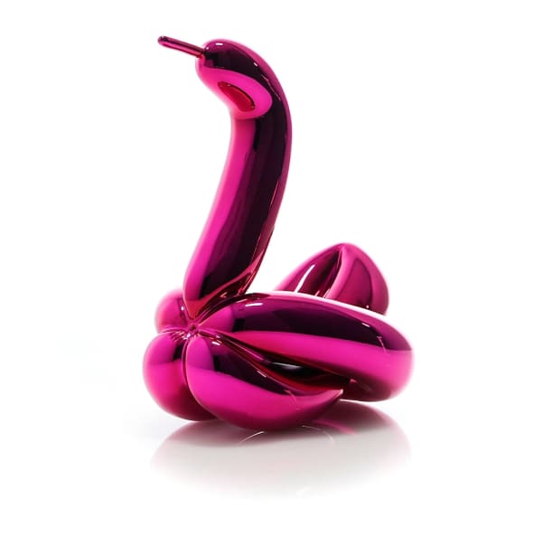Jeff Koons, Balloon Swan (Magenta), 2017