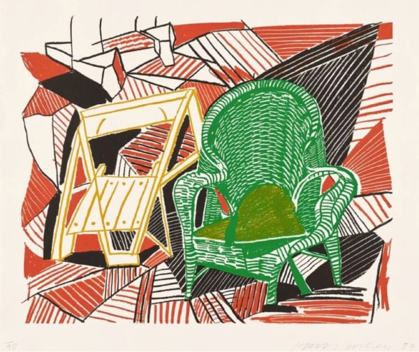David Hockney, Two Pembroke Studio Chairs, 1984
