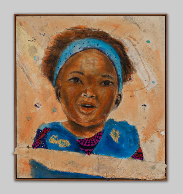 Sibusiso Makhunga, Girl with blue headband, 2025
