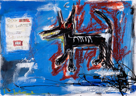 Jasmine Jagger, Dog in the water, 2022