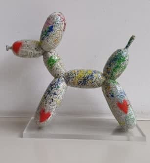 Jarrod Berman, Balloon Dog on perspex #3, 2025