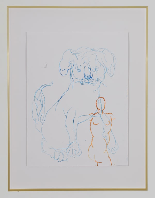 Eulogia Merle, Dog and Figure conjuction #2, 2024