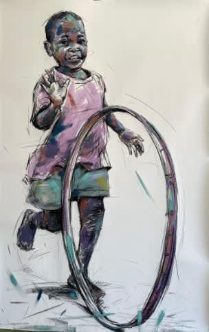 Solomon Omogboye, Spinning Joy, 2024