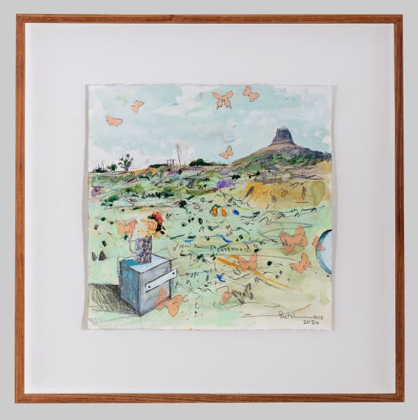 Zolile Phetshane, Flying to a far Mountain, 2024