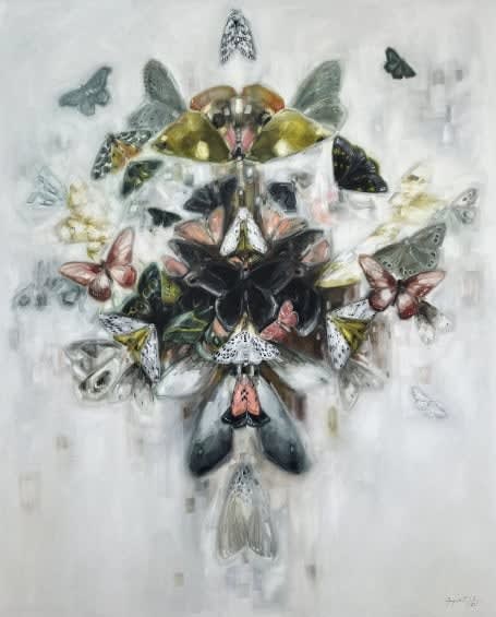 Ingrid Uys, Bee to the blossom, Moth to the flame, 2025