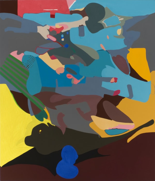 Candida Alvarez, black cherry pit, 2009