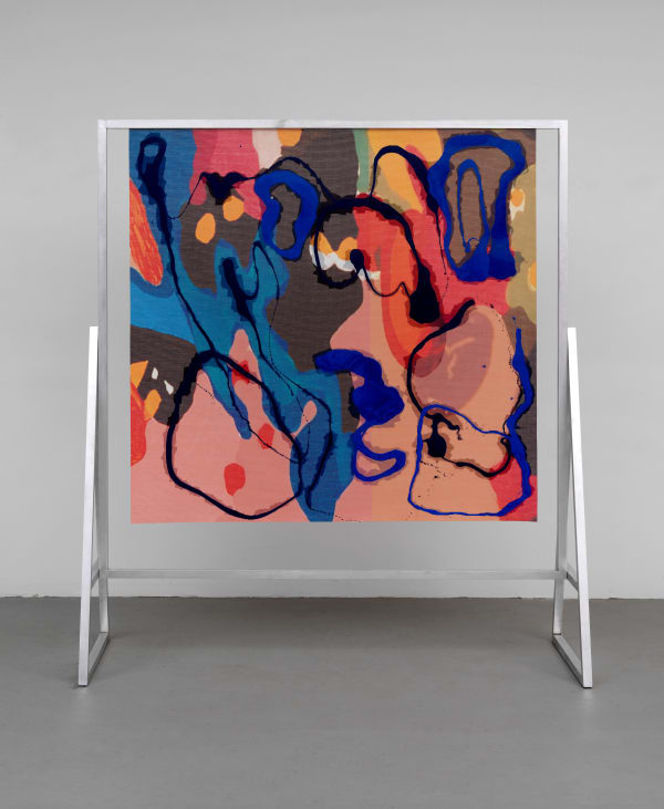 Candida Alvarez, Walking in Blue, from Air Paintings, (2017-2019), 2018